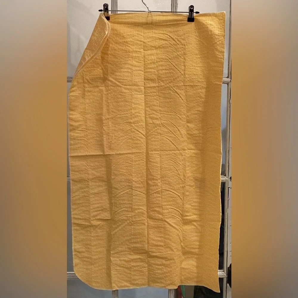 Lot Of 2 Seer Sucker Receiving Blankets Gender Neutral Red/Yellow Check Handmade